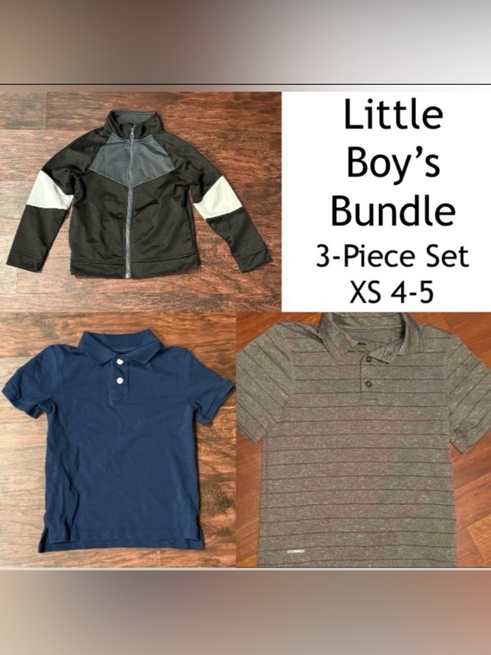 Little Boy’s 3pc. Jacket & Shirt Bundle (Boy’s 4-5)